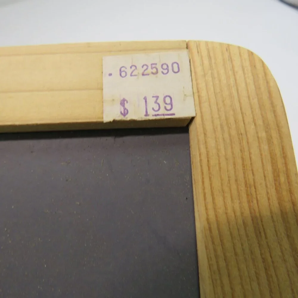 Vintage 80s  Wood Frame Chalkboard MINT CONDITION Unfinished, Tongue & Groove